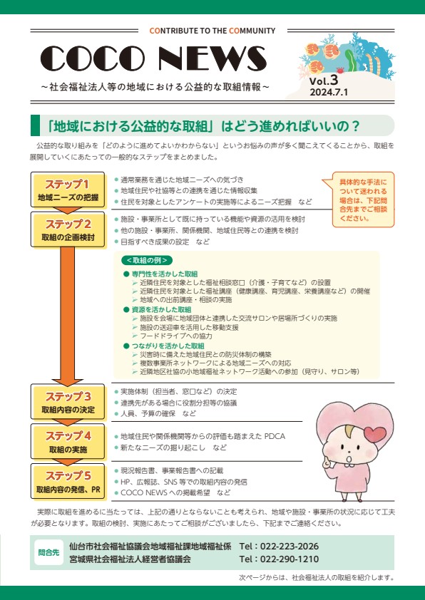 COCO NEWS Vol.3 表紙